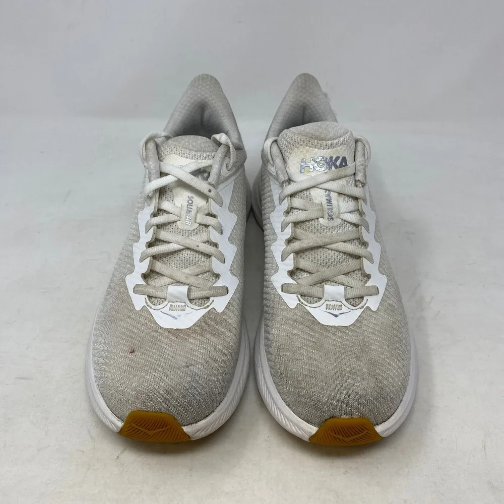 Hoka One One Solimar White Running Shoes Womens 9B 1123075 Sneakers